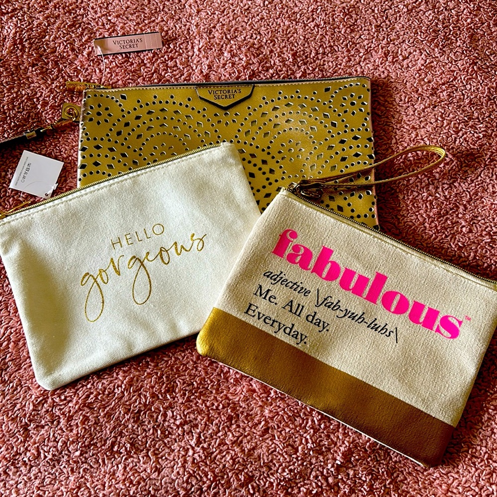 3 Brand New Cosmetic Bags